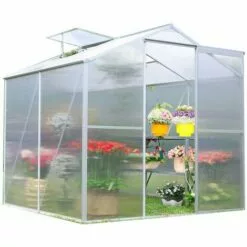 Habrita Serre Jardin Aluminium - Avec 1 Fenêtre / 2,39 M2