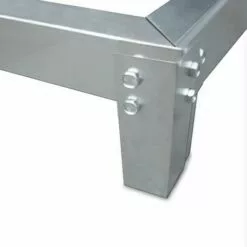 DEUBA Fondation Pour Serre De Jardin Base Fondement Cadre Pour Serre Support Serre En Acier Galvanisé M2: 190x190cm (de) -Serre de jardin Boutique 24061303 3