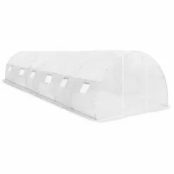 YOUTHUP Serre 27 M2 900x300x200 Cm - Blanc -Serre de jardin Boutique 24553514 3