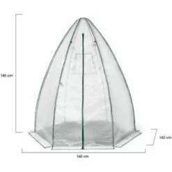 IDMARKET Serre D'hivernage Dôme 160 X 160 X 180 CM -Serre de jardin Boutique 24722032 5