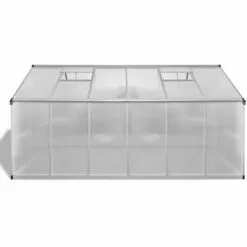 Hommoo Serre Renforcee En Aluminium Avec Cadre De Base 9,025 M² HDV26457 -Serre de jardin Boutique 25139962 4