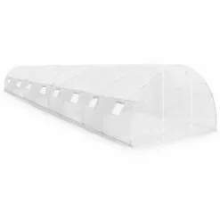 Hommoo Serre Avec Fondation En Acier 36 M² 1200 X 300 X 200 Cm HDV29870 -Serre de jardin Boutique 25142528 5