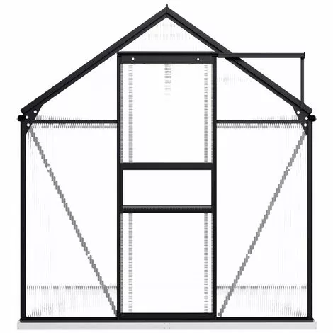 ASUPERMALL Serre Avec Cadre De Base Anthracite Aluminium 3,61 M² 3 ASUPERMALL Serre Avec Cadre De Base Anthracite Aluminium 3,61 M² – Image 3