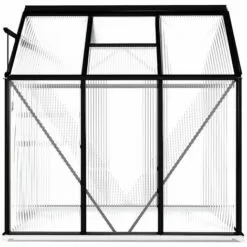 ASUPERMALL Serre Avec Cadre De Base Anthracite Aluminium 3,61 M² 9 ASUPERMALL Serre Avec Cadre De Base Anthracite Aluminium 3,61 M² -Serre de jardin Boutique 25977277 5