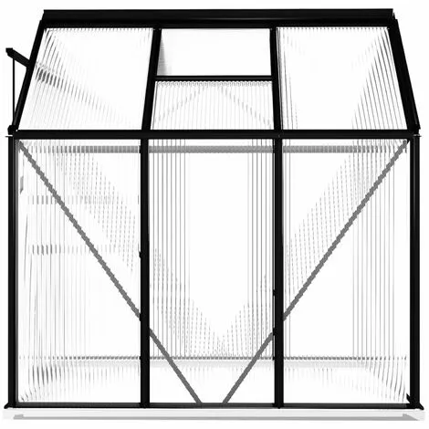 ASUPERMALL Serre Avec Cadre De Base Anthracite Aluminium 3,61 M² 5 ASUPERMALL Serre Avec Cadre De Base Anthracite Aluminium 3,61 M² – Image 5