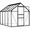 ASUPERMALL Serre Avec Cadre De Base Anthracite Aluminium 4,75 M²