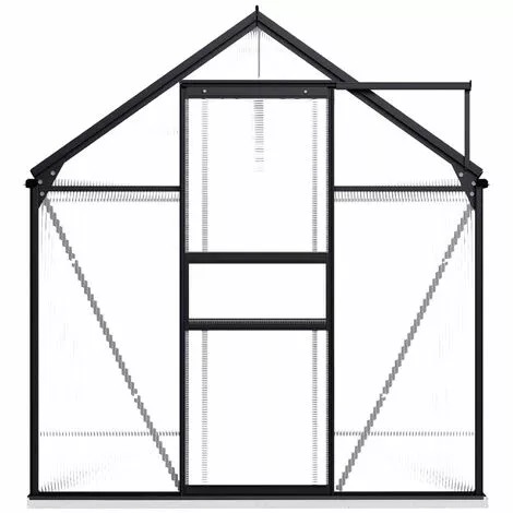 ASUPERMALL Serre Avec Cadre De Base Anthracite Aluminium 4,75 M² 2 ASUPERMALL Serre Avec Cadre De Base Anthracite Aluminium 4,75 M² – Image 2