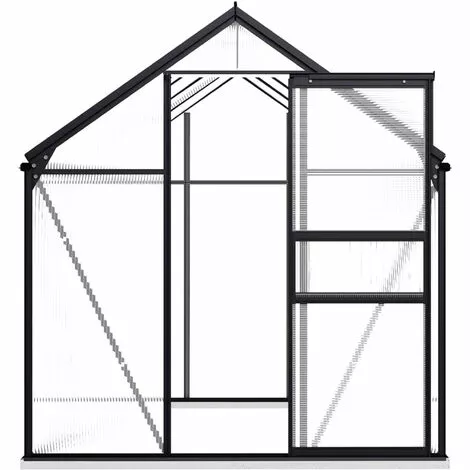 ASUPERMALL Serre Avec Cadre De Base Anthracite Aluminium 4,75 M² 3 ASUPERMALL Serre Avec Cadre De Base Anthracite Aluminium 4,75 M² – Image 3