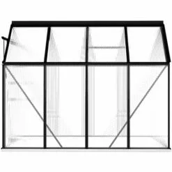 ASUPERMALL Serre Avec Cadre De Base Anthracite Aluminium 4,75 M² 8 ASUPERMALL Serre Avec Cadre De Base Anthracite Aluminium 4,75 M² -Serre de jardin Boutique 25977279 4