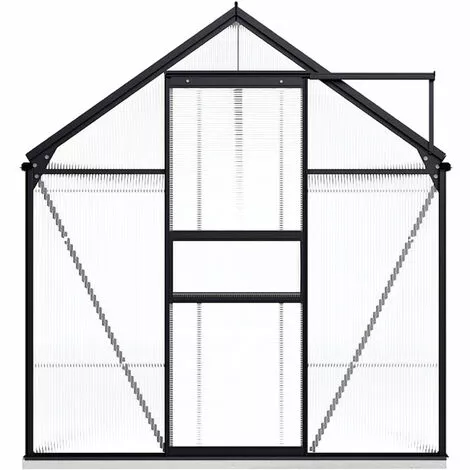 ASUPERMALL Serre Avec Cadre De Base Anthracite Aluminium 8,17 M² 2 ASUPERMALL Serre Avec Cadre De Base Anthracite Aluminium 8,17 M² – Image 2