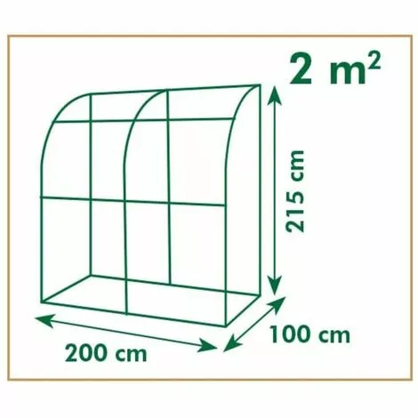TRUE DEAL Nature Serre Tunnel 200x100x215 Cm 4 TRUE DEAL Nature Serre Tunnel 200x100x215 Cm – Image 4