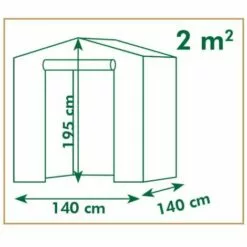 TRUE DEAL Nature Serre Tunnel 140x140x195 Cm -Serre de jardin Boutique 26309059 4