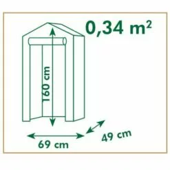 TRUE DEAL Nature Serre 69x49x160 Cm -Serre de jardin Boutique 26309060 4