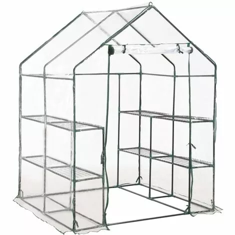 TRUE DEAL Serre Avec 8 étagères 143x143x195 Cm 2 TRUE DEAL Serre Avec 8 étagères 143x143x195 Cm – Image 2