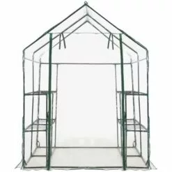 TRUE DEAL Serre Avec 8 étagères 143x143x195 Cm 8 TRUE DEAL Serre Avec 8 étagères 143x143x195 Cm -Serre de jardin Boutique 26662691 4