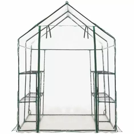 TRUE DEAL Serre Avec 8 étagères 143x143x195 Cm 4 TRUE DEAL Serre Avec 8 étagères 143x143x195 Cm – Image 4