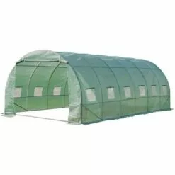 TERRE JARDIN Serre De Jardin Tunnel 18m2 Renforcée