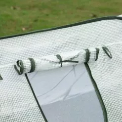 Outsunny Mini Serre Pop-up De Jardin - Serre à Tomates - 4 Fenêtres + 4 Portes Zippées Enroulable - Dim. 2,4L X 1,2l X 0,75H M - Sac Transport Inclus - PE Blanc Vert - Blanc 8 Outsunny Mini Serre Pop-up De Jardin - Serre à Tomates - 4 Fenêtres + 4 Portes Zippées Enroulable - Dim. 2,4L X 1,2l X 0,75H M - Sac Transport Inclus - PE Blanc Vert - Blanc -Serre de jardin Boutique 28623820 4