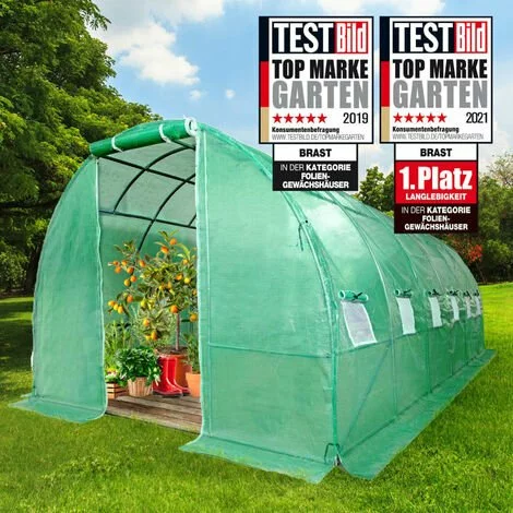 Serre De Jardin Tunnel 18m² (3x6), Extrêment Stable, Croissance Optimale Des Plants, Aération Optimale, Montage Rapide - Serre De Jardin 18 M² De BRAST 1 Serre De Jardin Tunnel 18m² (3x6), Extrêment Stable, Croissance Optimale Des Plants, Aération Optimale, Montage Rapide - Serre De Jardin 18 M² De BRAST