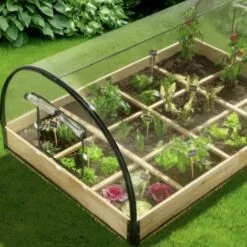OUTIROR Carré Potager Mini-serre De Jardin Avec Châssis Et Couverture De Protection -Serre de jardin Boutique 28956653 4