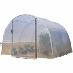 RICHEL Serre 3x3m (9m2) Pied Droit - 1 Porte Centrale Battante