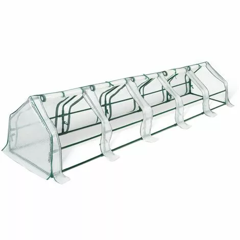 IDMARKET Serre Châssis De Jardin Spéciale Forçage L. 300 CM Blanche - Blanc 2 IDMARKET Serre Châssis De Jardin Spéciale Forçage L. 300 CM Blanche - Blanc – Image 2