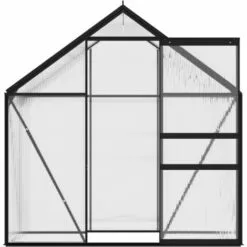 VidaXL Serre Anthracite Aluminium 1,33 M² - Anthracite 8 VidaXL Serre Anthracite Aluminium 1,33 M² - Anthracite -Serre de jardin Boutique 29028139 4