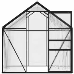 VidaXL Serre Anthracite Aluminium 2,47 M² - Anthracite -Serre de jardin Boutique 29028140 4