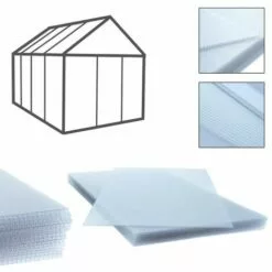 ESTEXO Plaques à Double Paroi Pour Serre 14x Plaques En Polycarbone