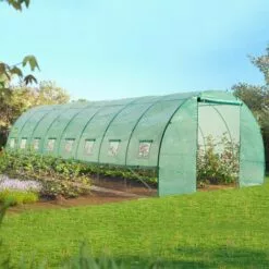 IDMARKET Serre Tunnel De Jardin 4 Saisons 24M² Verte Gamme Maraîchère DES ANDES 8x3M - Vert -Serre de jardin Boutique 30320789 3