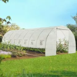 IDMARKET Serre Tunnel De Jardin 4 Saisons 24M² Blanche Gamme Maraîchère DES ANDES 8x3M - Blanc 7 IDMARKET Serre Tunnel De Jardin 4 Saisons 24M² Blanche Gamme Maraîchère DES ANDES 8x3M - Blanc -Serre de jardin Boutique 30320790 3