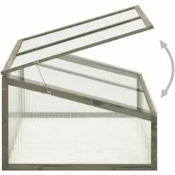 TRUE DEAL Serre 100x65x40 Cm Bois De Sapin 8 TRUE DEAL Serre 100x65x40 Cm Bois De Sapin -Serre de jardin Boutique 30363710 4