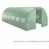 EUROSPEN Bâche Armée Pour Serre De Jardin Tunnel 18m2 Green Roof