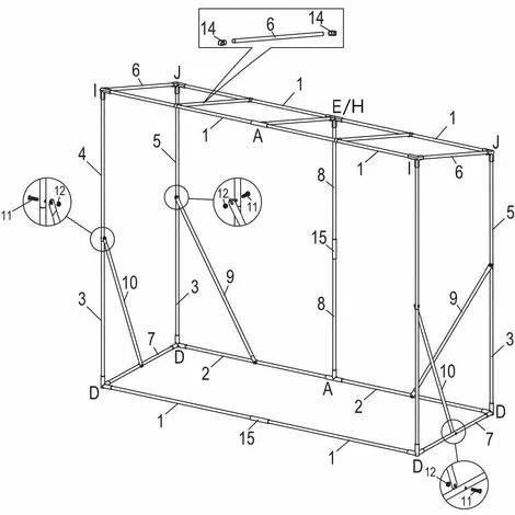SEKEY Serre De Jardin Imperméable Et Anti-UPF 200 L X 77 L X 146/170 H Cm 4 SEKEY Serre De Jardin Imperméable Et Anti-UPF 200 L X 77 L X 146/170 H Cm – Image 4