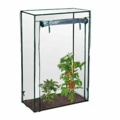 Relaxdays Serre De Jardin Tomate, Balcon, Protection, Bâche, HLP 150x100x50 Cm, Acier, PVC, Transparent