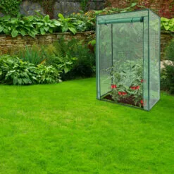 Relaxdays Serre De Jardin à Tomates TOMMY Tente Pour Plantes Protection Des Légumes Toit 150 X 100 X 50 Cm, PE -Serre de jardin Boutique 31789467 3