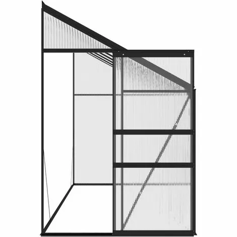 VidaXL Serre Anthracite Aluminium 7,44 M³ - Anthracite 5 VidaXL Serre Anthracite Aluminium 7,44 M³ - Anthracite – Image 5