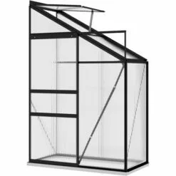 VidaXL Serre Anthracite Aluminium 1,44 M³ - Anthracite -Serre de jardin Boutique 32109793 3