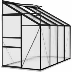 VidaXL Serre Anthracite Aluminium 5,24 M³ - Anthracite -Serre de jardin Boutique 32109811 3