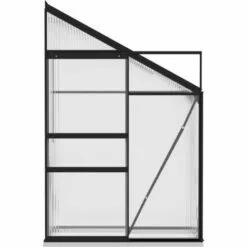 ASUPERMALL Serre Anthracite Aluminium 1,44 M³ -Serre de jardin Boutique 32956402 4