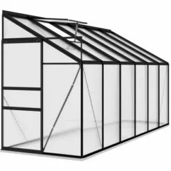 ASUPERMALL Serre Anthracite Aluminium 7,77 M³ 7 ASUPERMALL Serre Anthracite Aluminium 7,77 M³ -Serre de jardin Boutique 32956408 3