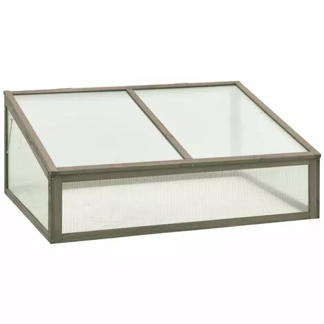 ASUPERMALL Serre 100x65x40 Cm Bois De Sapin 1 ASUPERMALL Serre 100x65x40 Cm Bois De Sapin