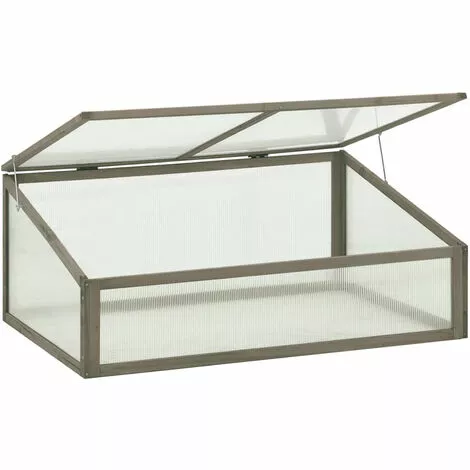 ASUPERMALL Serre 100x65x40 Cm Bois De Sapin 4 ASUPERMALL Serre 100x65x40 Cm Bois De Sapin – Image 4