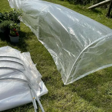 ALICE'S GARDEN 5 Tunnels De Forçage 3m² En Polyéthylène - Menthe. Pour Cultiver Fruits Et Légumes. Serres Rabattables En Accordéon - Transparent 3 ALICE'S GARDEN 5 Tunnels De Forçage 3m² En Polyéthylène - Menthe. Pour Cultiver Fruits Et Légumes. Serres Rabattables En Accordéon - Transparent – Image 3