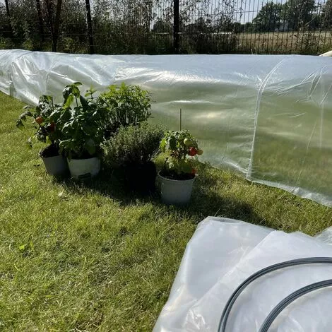 ALICE'S GARDEN 5 Tunnels De Forçage 3m² En Polyéthylène - Menthe. Pour Cultiver Fruits Et Légumes. Serres Rabattables En Accordéon - Transparent 4 ALICE'S GARDEN 5 Tunnels De Forçage 3m² En Polyéthylène - Menthe. Pour Cultiver Fruits Et Légumes. Serres Rabattables En Accordéon - Transparent – Image 4