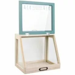 Paris Prix - Mini Serre D'intérieur "garden" 24cm Naturel -Serre de jardin Boutique 33674419 3