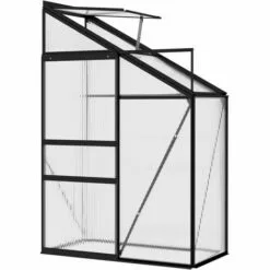 VidaXL Serre Anthracite Aluminium 1,38 M³ - Anthracite -Serre de jardin Boutique 34147298 3