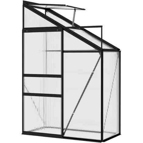 ASUPERMALL Serre Anthracite Aluminium 1,38 M³ 3 ASUPERMALL Serre Anthracite Aluminium 1,38 M³ – Image 3