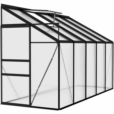 ASUPERMALL Serre Anthracite Aluminium 6,23 M³ 3 ASUPERMALL Serre Anthracite Aluminium 6,23 M³ – Image 3