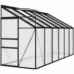 ASUPERMALL Serre Anthracite Aluminium 7,44 M³ 7 ASUPERMALL Serre Anthracite Aluminium 7,44 M³ -Serre de jardin Boutique 35499732 3